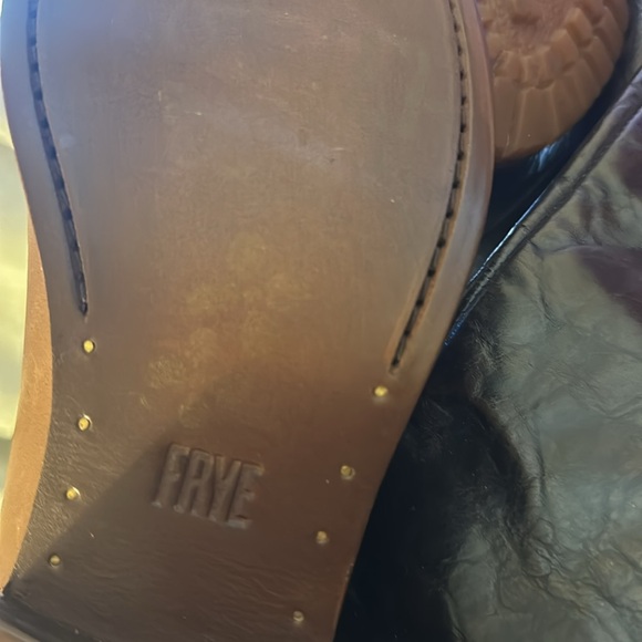 Frye Women's Marissa Medallion Boot Cognac Brown-Leather-Equestrian Zip - Picture 10 of 10